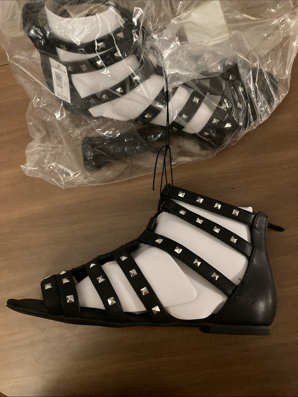 torrid Black Studded Strappy Sandals
